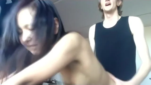 Sexy with Asian student 18+ at her first day here