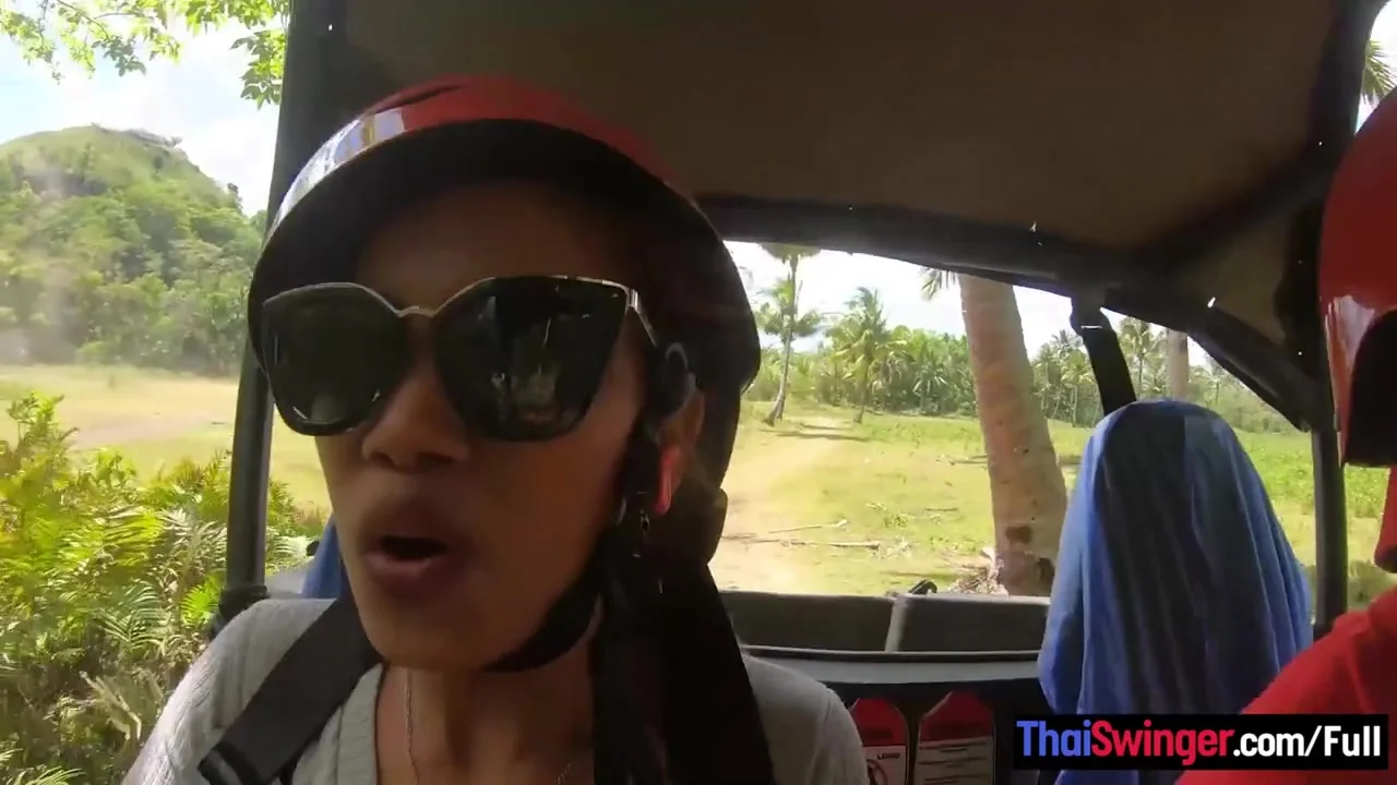 ATV buggy tour with his Thai girlfriend had them fucking at home afterwards