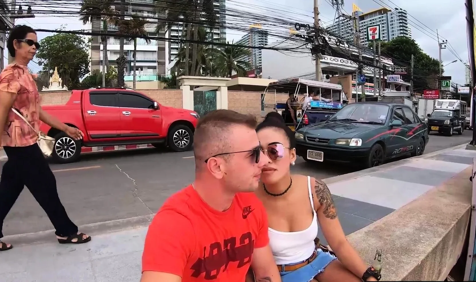 Amateur big tits Thai girlfriend moaning