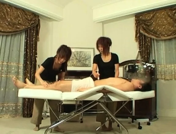 Handjob, Japanese, Asian, massage, threesome