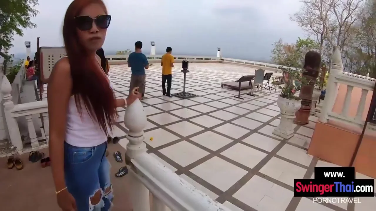Thai Girlfriend Visits Buddha Before Sex With Boyfriends Big Cock At Home