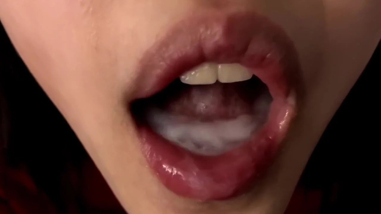 Huge fuckin load on asian girls mouth