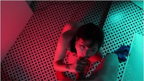 Horny Japanese Girl Gives You Blowjob And Swallows His Cum In The Bathroom Of