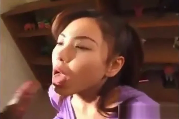 Getting cock sucked by a very pretty Asian
