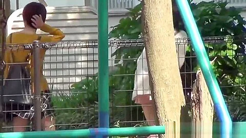Asian teen 18+ pisses herself