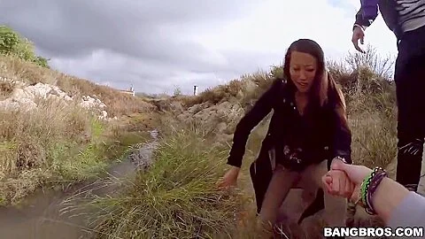 Sharon Lee - Big Booty Asian Anal Banged In Public