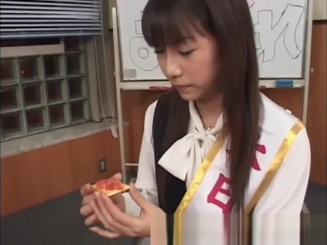 Real amateur clothed asian teen 18+ eats cum in groupsex
