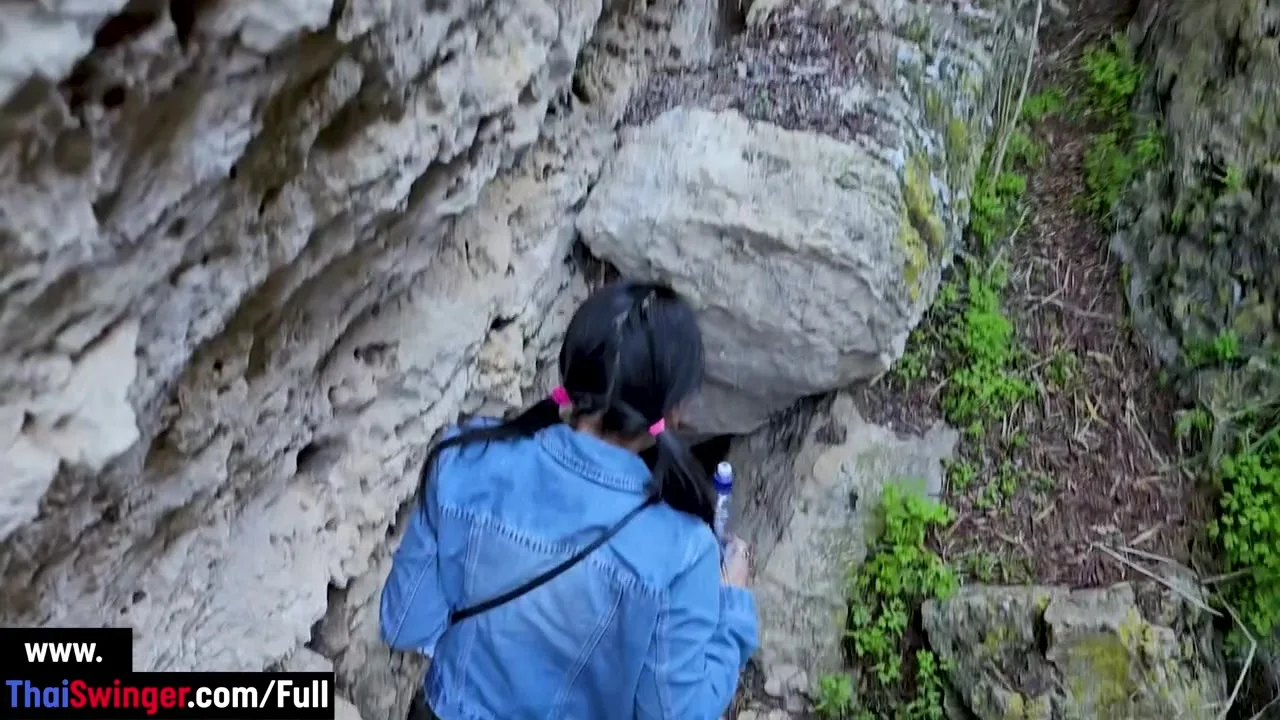 Public sex in a cave with Thai MILF slut who is truly insatiable