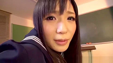 Tsukushi Osawa nice Asian teen 18+ gives great foot job