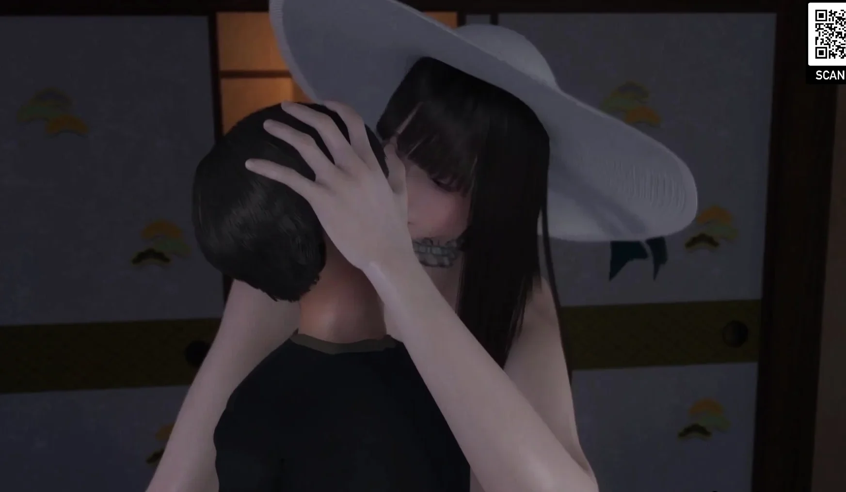 Japanese huge tits 3D MILF handjob