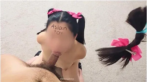 Asian Serving Her Masters Cock During A Blowjob Training Tied Up In Bondage - Hair Cutting Bdsm With Verified Amateurs