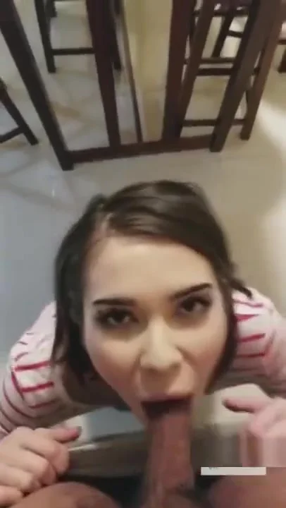 Long Toed Japanese Wife Gives Quick Footjob and Blowjob, Drives Him Crazy.