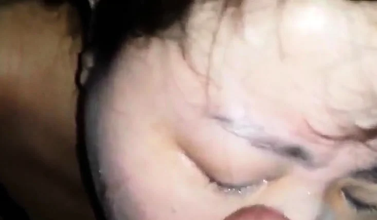 Chubby Asian MILF's Blowjob and Facial